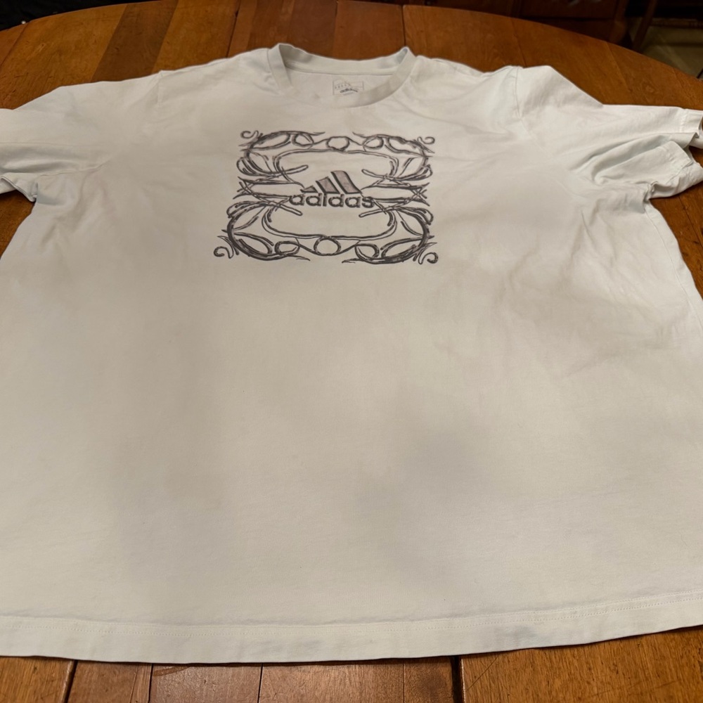 Adidas Men's Tee with Bronze Metallic Graphic